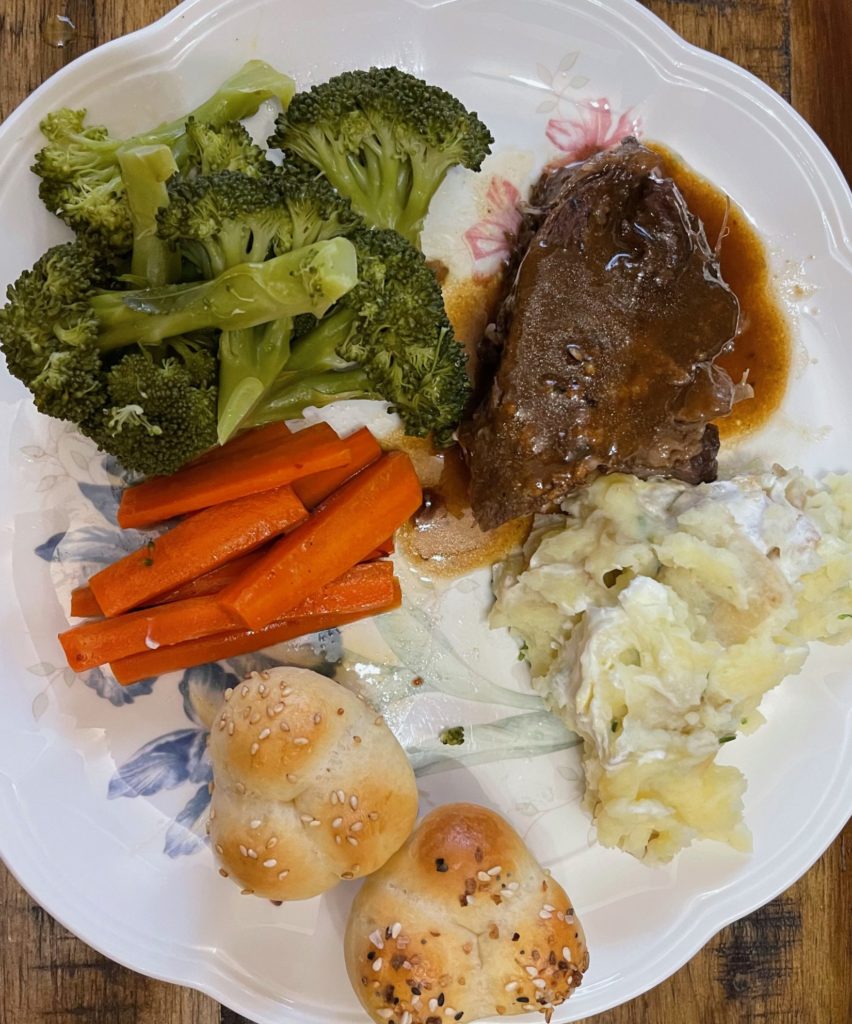 Pot roast with Worcestershire pan gravy Auntie Sarah's